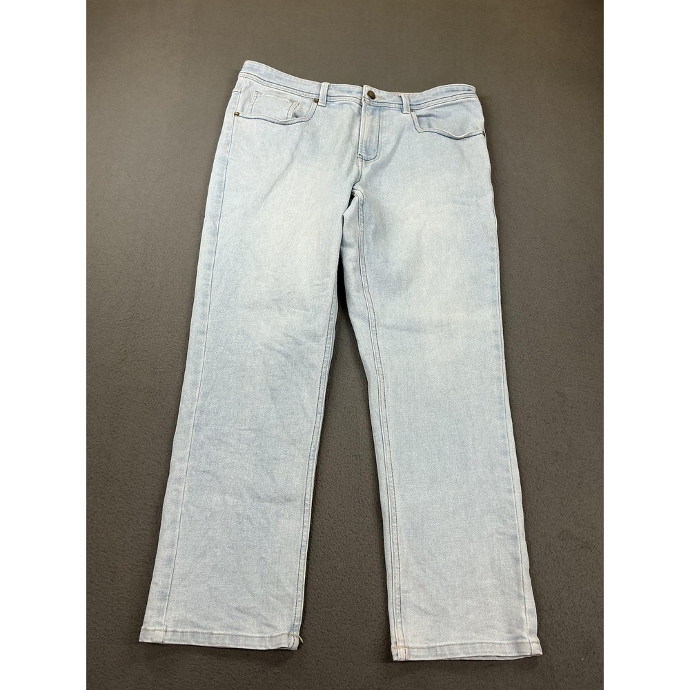 Under 510 Jeans Mens 32x27 Light Wash Blue Straight Leg Denim Short Inseam